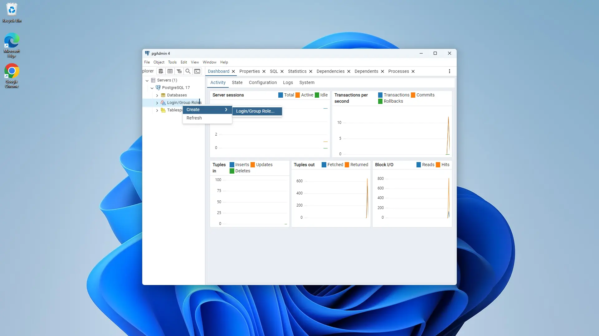 pgAdmin4 and PSQL Configuration