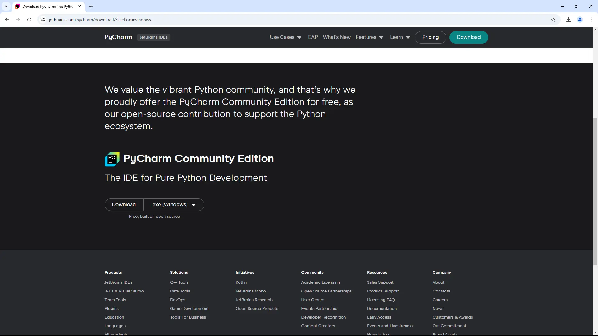 Install PyCharm